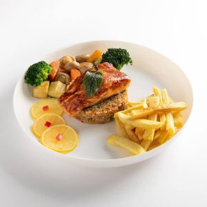 سالمون با سس تریاکی