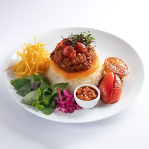 چلو کباب تابه ای