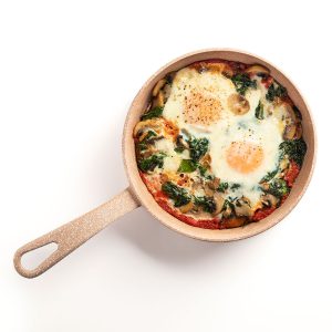 املت اسفناج و سبزیجات