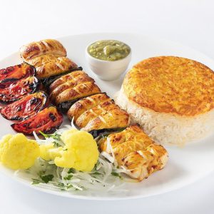 جوجه فیله کباب با برنج