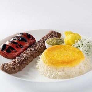 کباب لقمه با برنج