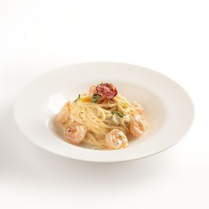 اسپاگتی میگو خامه